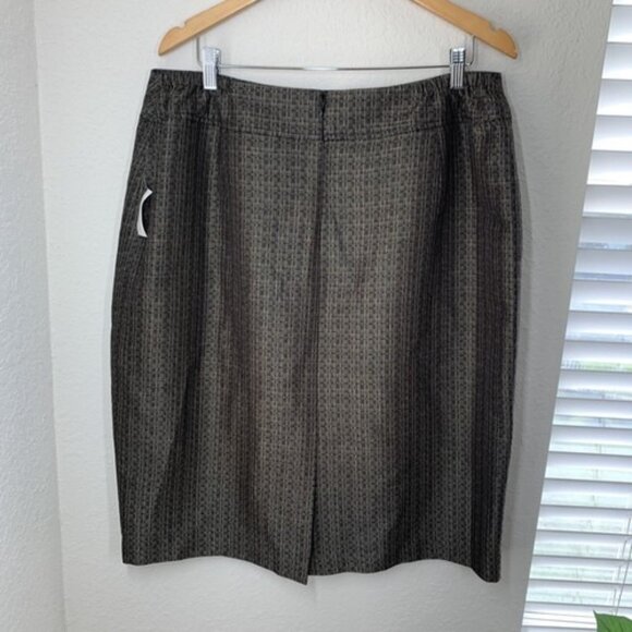 Jones Studio Separates 2 Pc Skirt Jacket Suit Size 16W Metallic Tweed NEW NWT - Picture 9 of 16
